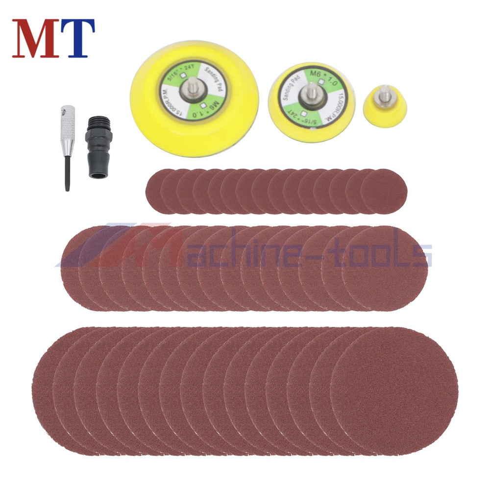1/2/3 Inch Eccentric Air Sander Set For Auto Body Work Small Orbital Sander