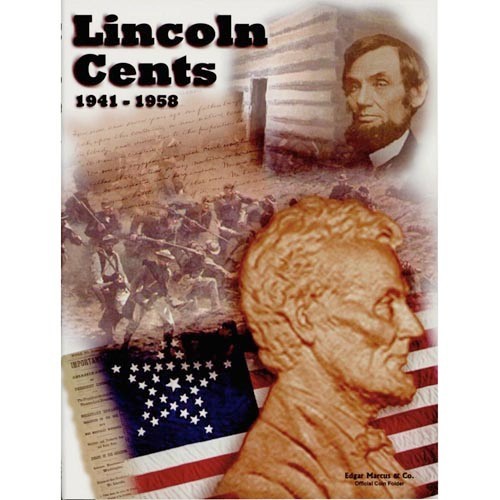 Lincoln Cents Coin Folder #1 1941-1958