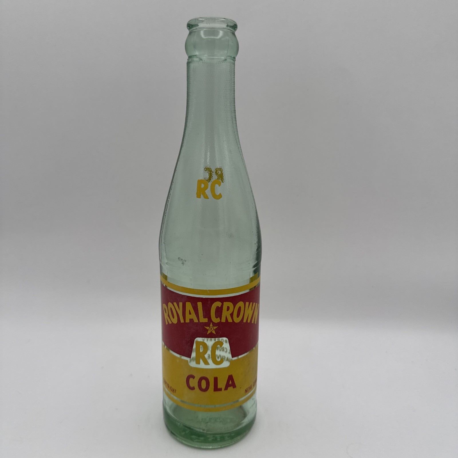 Vintage RC Royal Crown Cola 10oz Glass Bottle Nashville TN bottled