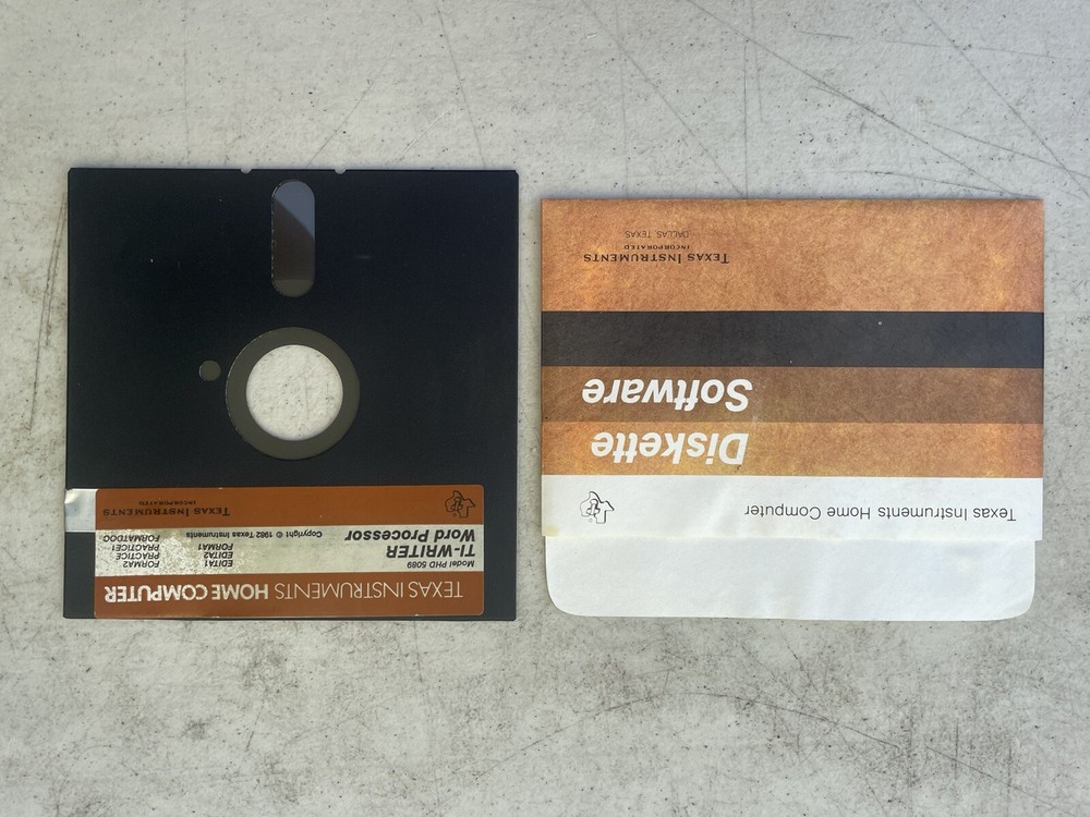 TI-Writer Word Processor Model PHD 5089 by Texas Instruments ~ 5.25" disk ~ 1982