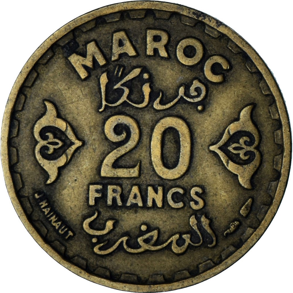 [#1380288] Morocco, 20 Francs, 1952