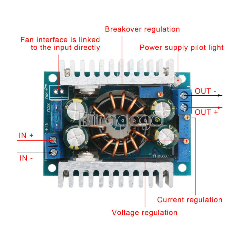 150W DC-DC Boost Constant Current Module Step Up Module 10-32V to 10-46V NEW