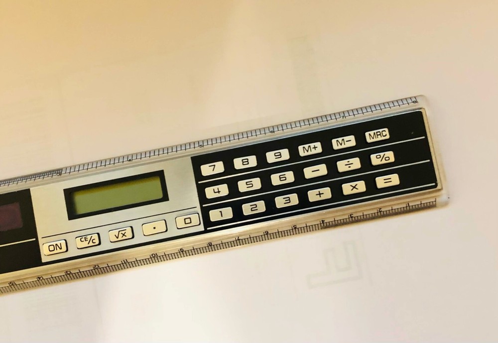 DigiTech Calculator Electronic Solar Powered with Ruler and Metric Conversions