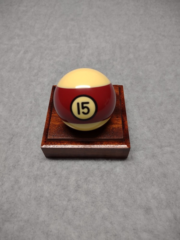 15 Ball  Replacement Pool Table-Billards Size 2.25" Black Ring Single Standard