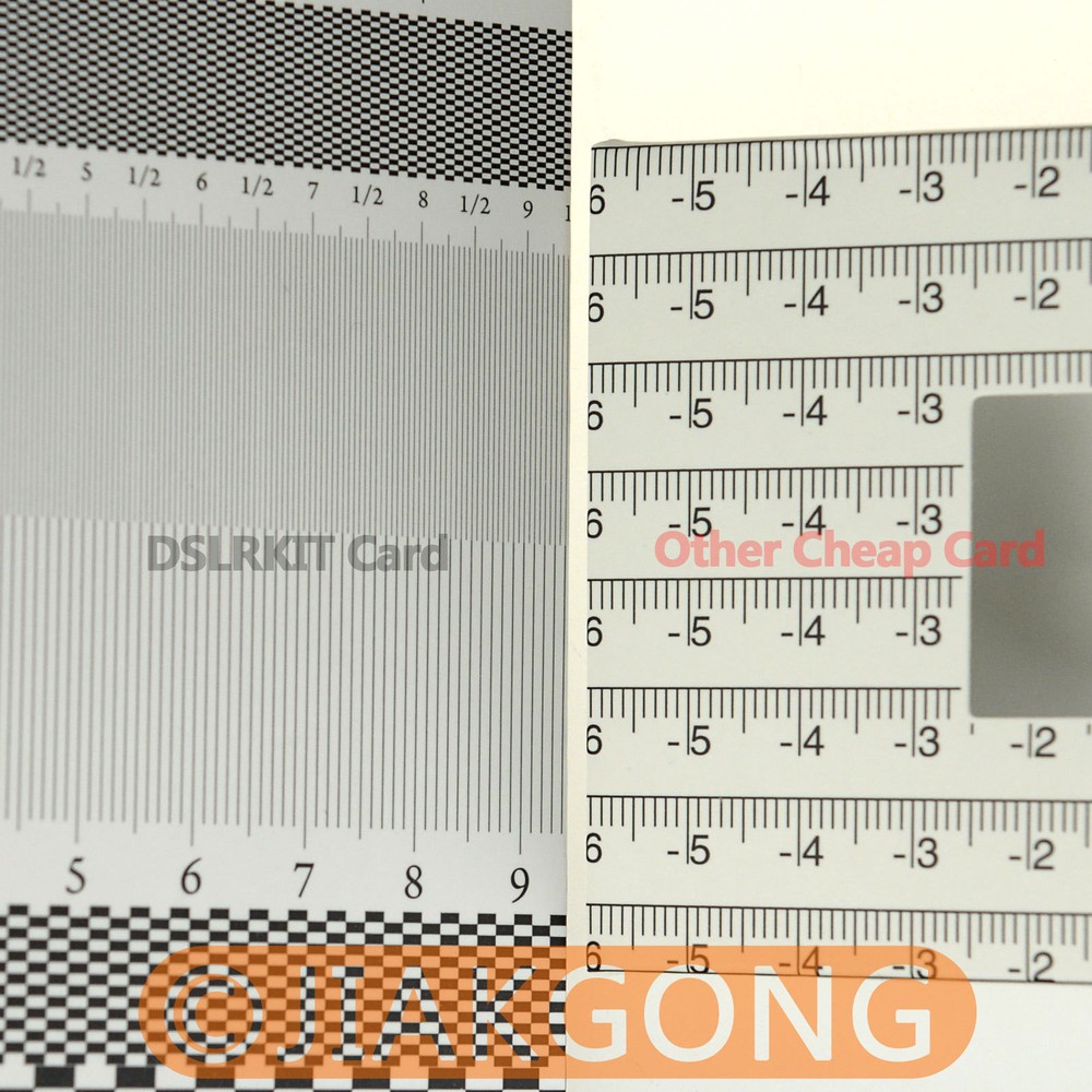 1PCS Lens Focus Calibration Alignment AF Micro Adjustment Ruler Folding Card