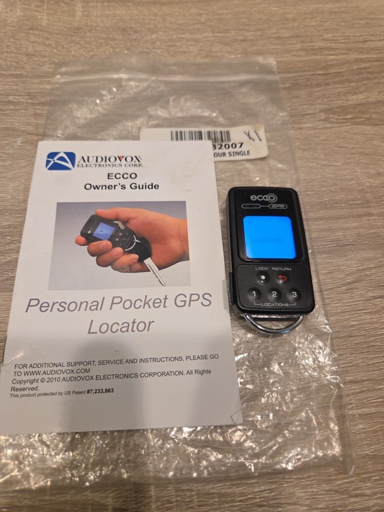 Audiovox Ecco Handheld Keychain GPS Rechargeable - Sealed - Digital Compass