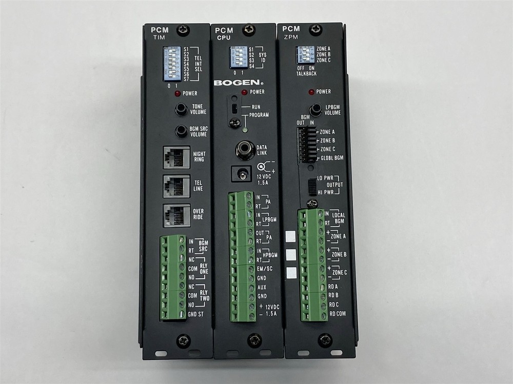 Bogen PCM Paging Phone System Module PCM-TIM PCM-CPU PCM-ZPM Assembly Unit