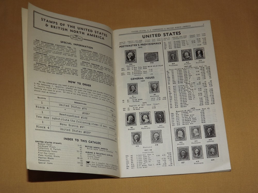 VINTAGE 1939 UNITED STATES US POSSESSIONS HE HARRIS STAMP CATALOG