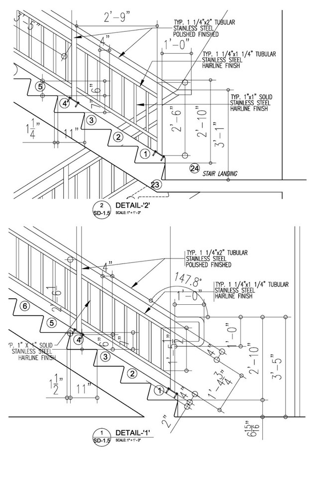 Stair shop drawings