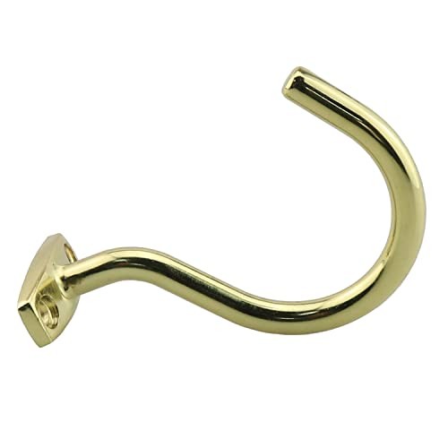 Snooker Billiard Table Solid Brass Board Cue Hook (with 2 Mounting Screws)