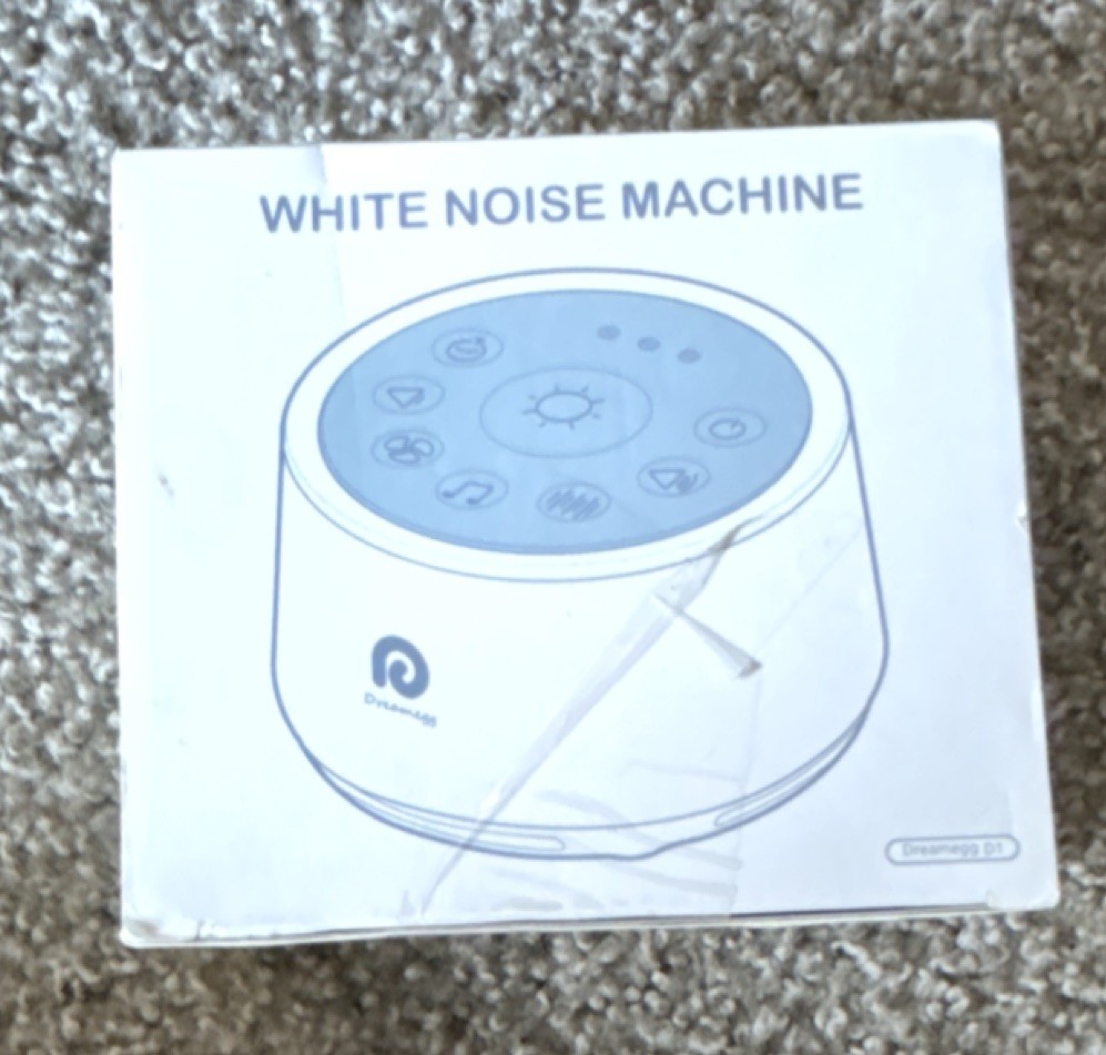 Dreamegg D1 White Noise Machine Night Light White
