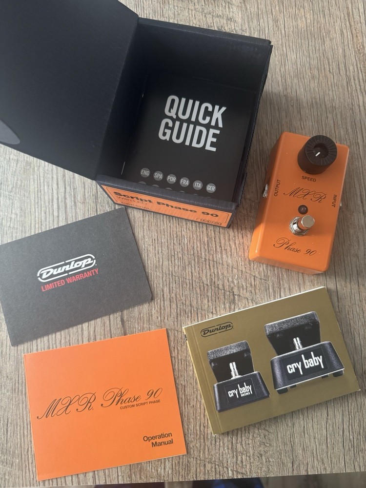 MXR CSP101SL Custom Shop Script Phase 90 Guitar Effects Pedal with LED