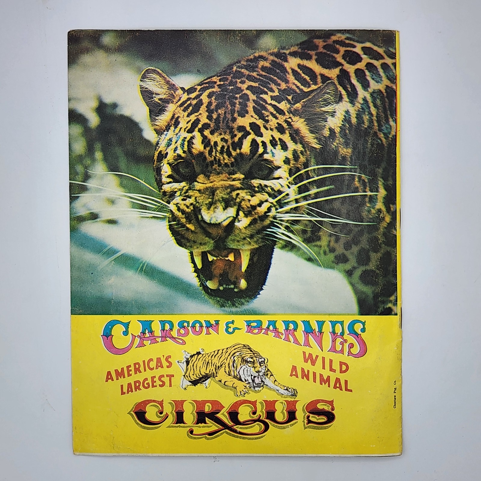 Carson & Barnes Circus Program 1976 Choctaw Publishing (VG)