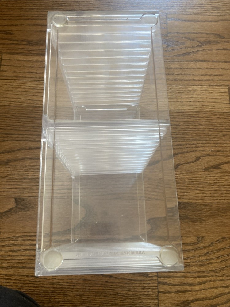 Stackable CD/DVD Multimedia Holder, Media Storage Rack, Clear Plastic 30 CD, US