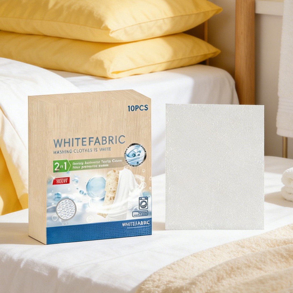 White Fabric Dye - 10 Sheets Laundry Sheets for White Fabric Care