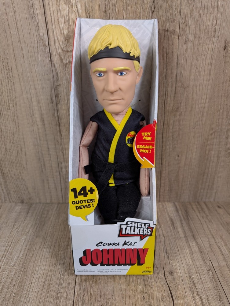 Cobra Kai Johnny Shelf Talkers Talking Plush Figure 14+ Quotes Jakks Pacific