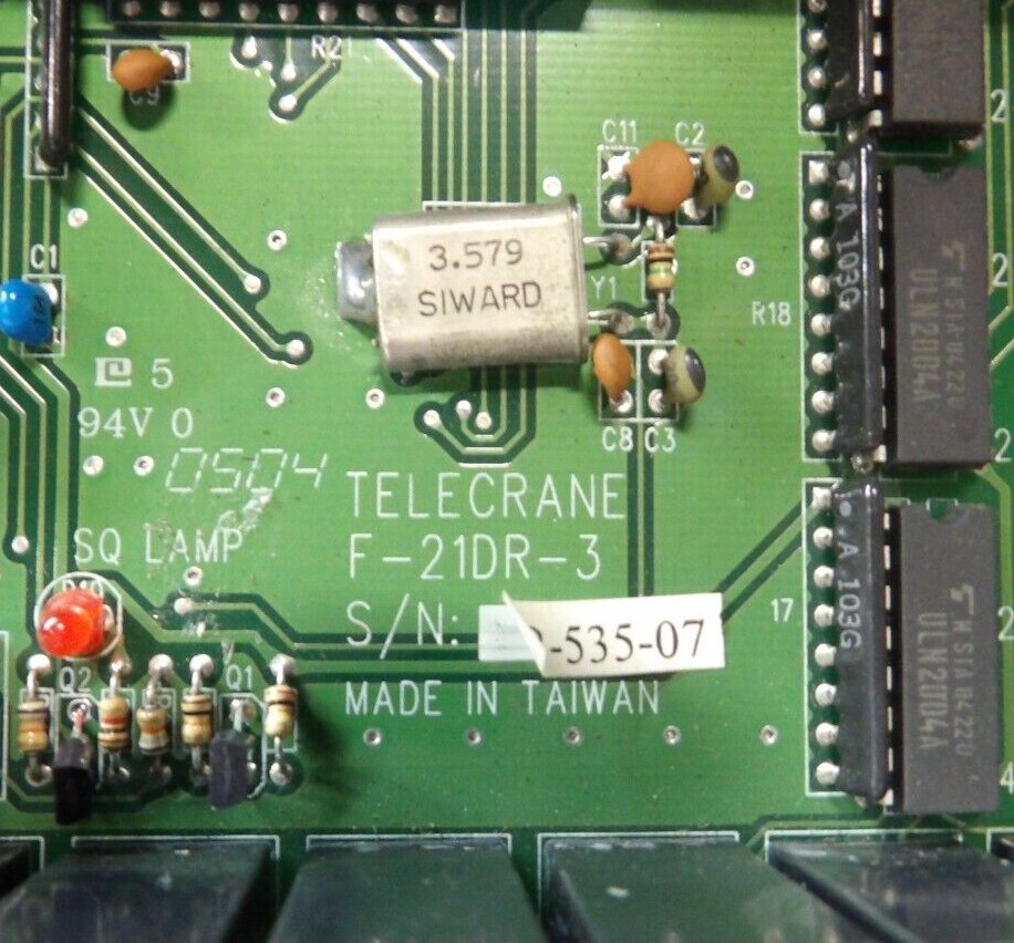 NEW TELECRANE F-21DR-3 DECODER RELAY / CONTROL BOARD