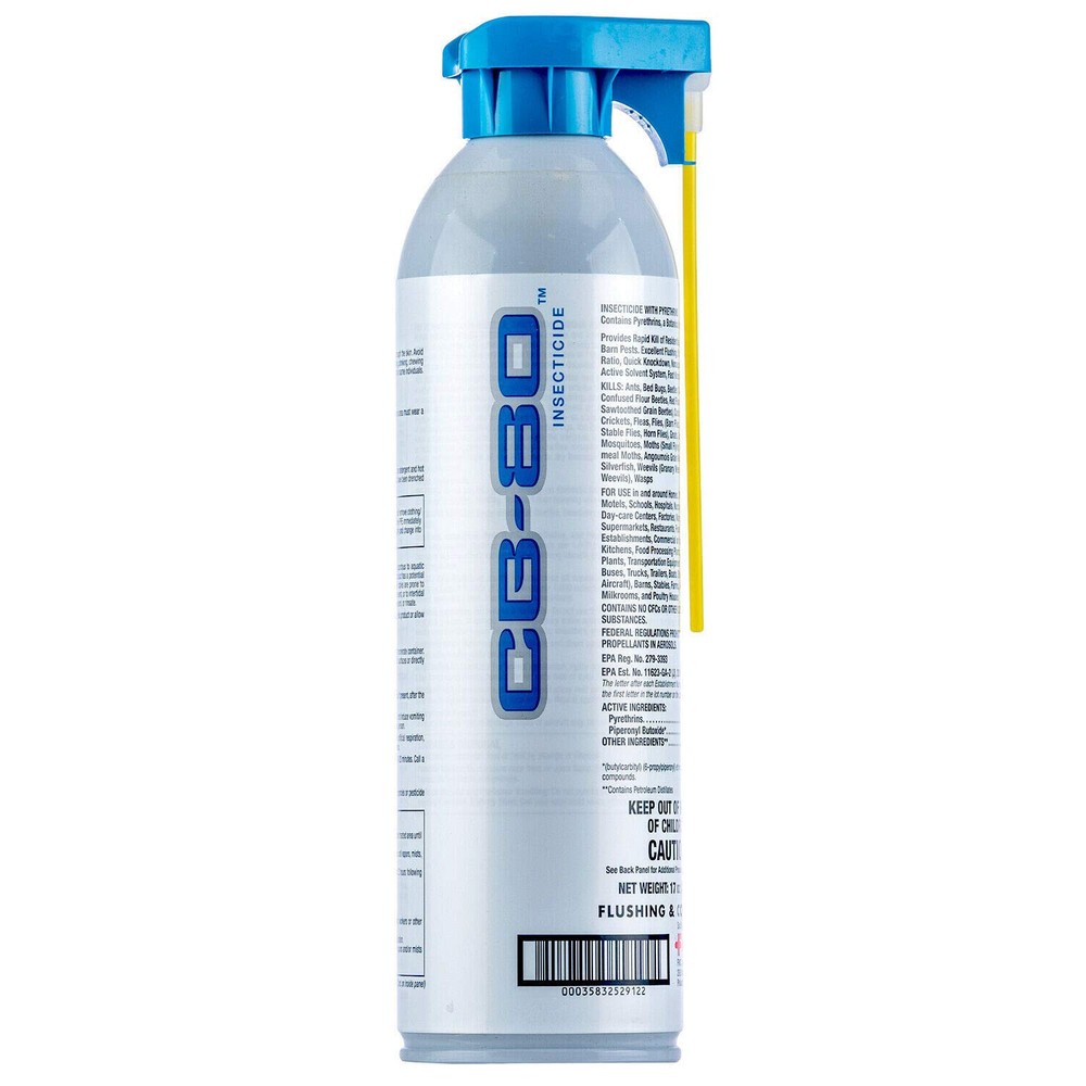 17 oz CB-80 Flushing Agent Contact Pyrethrin Insecticide Carpet Beetle Roach etc