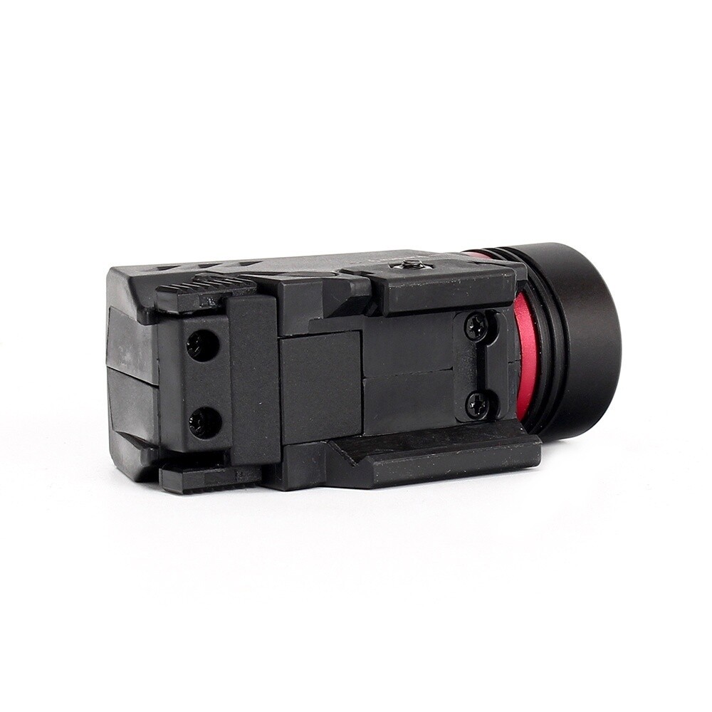 Tactical Red Laser Sight 20mm LED Flashlight Combo For Pistol Camping Light