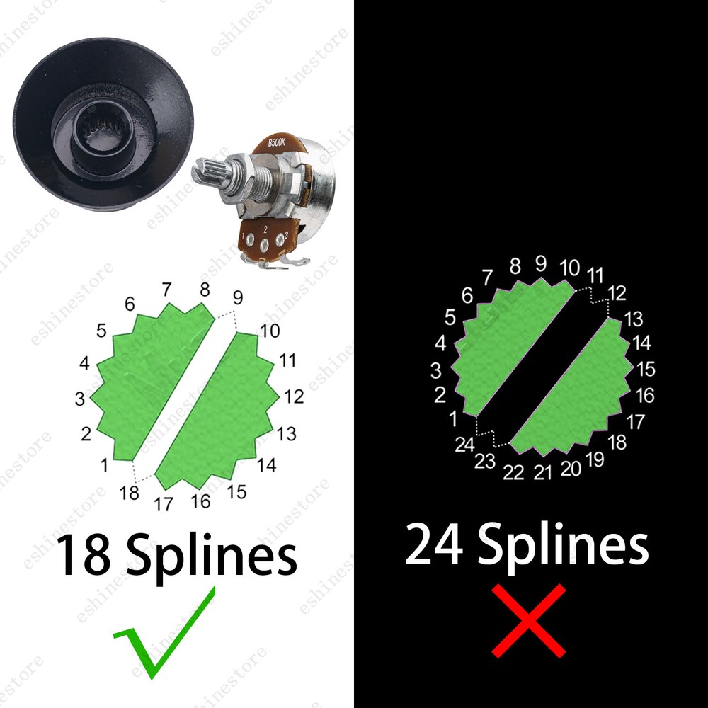 4x LP 60s Style Guitar Reflector Knobs Gold/Silver Top Hat Knobs for LP SG