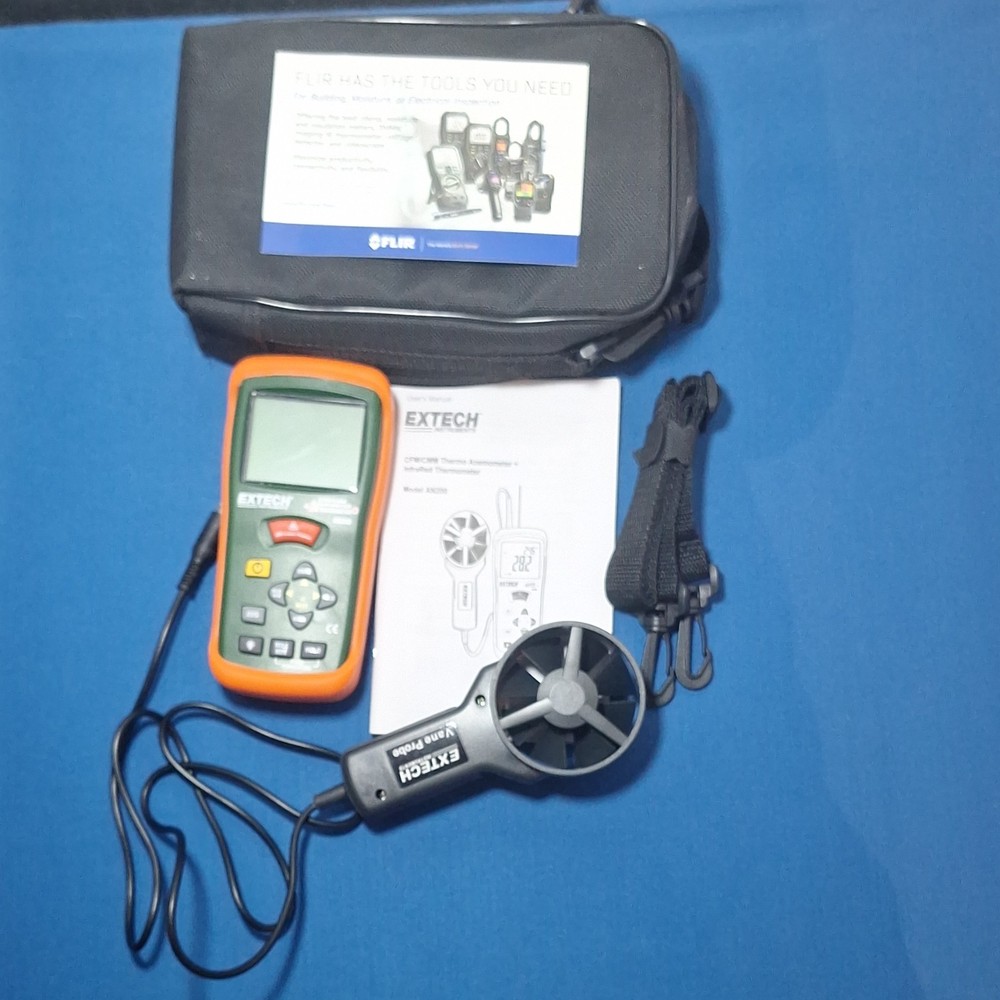 Extech AN200 Vane Anemometer InfraRed Thermometer Temperature Measurement
