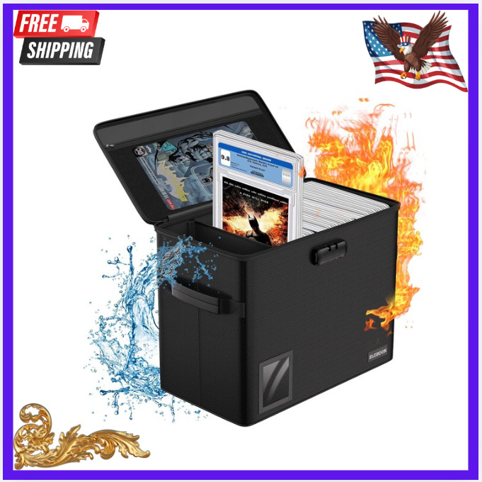 New Graded Comic Book Storage Box 30 Comics Fireproof Stackable Lockable