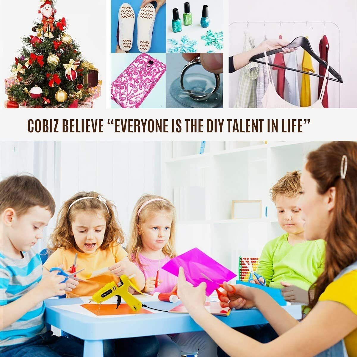 Hot Glue Gun High Temp-Full Size 60/100W Dual Power Heavy Duty Melt Glue gun