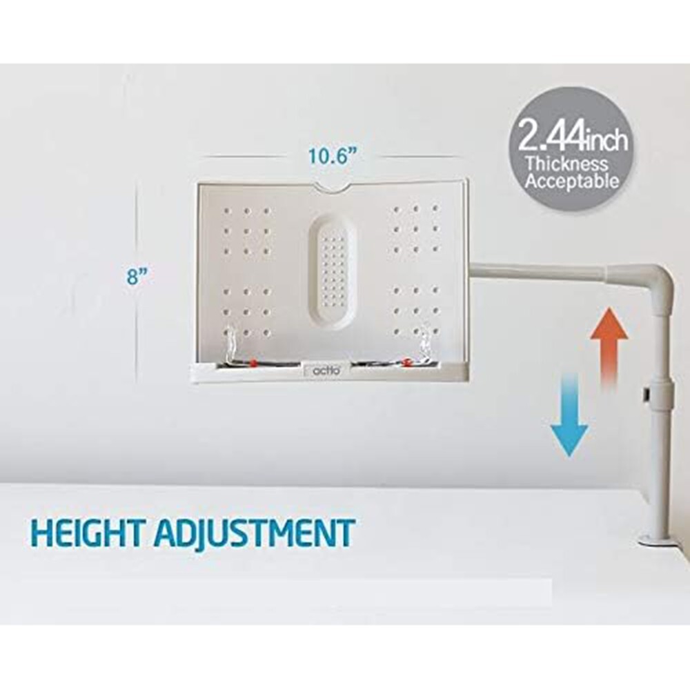 Actto 4D Flex-Arm Book Stand / 18 Steps Angle Book Tablet / PC Holder / ‎BST-22