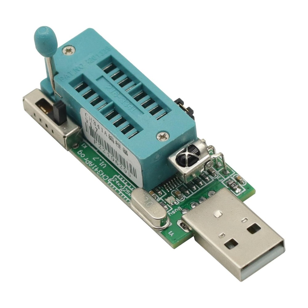 CH341A USB Programmer V1.7 Level Conversion 1.8V 2.5V 3.3V 5V Chip Reader Writer