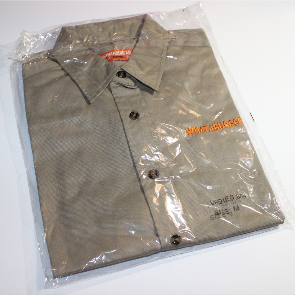 Whataburger Manager Shirt Uniform Womens Medium NEW