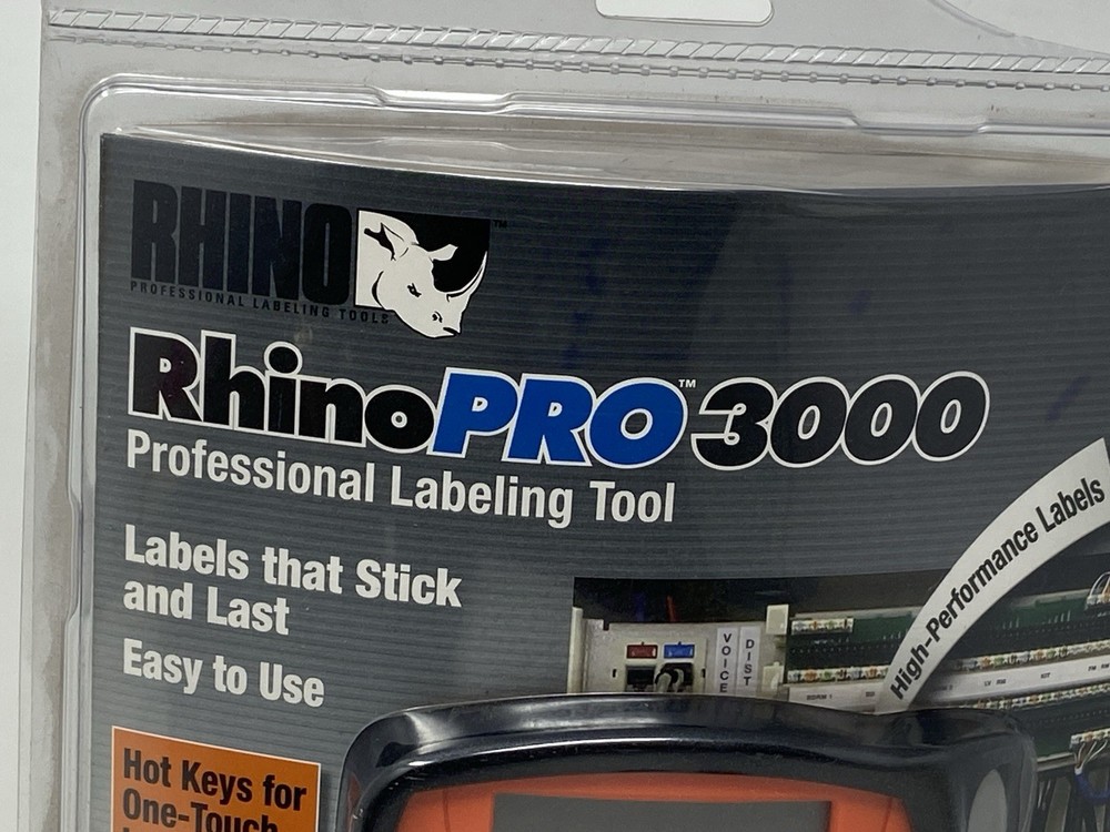 Dymo Rhino Pro 3000 Professional Label Maker High Performance Labeling Tool NEW