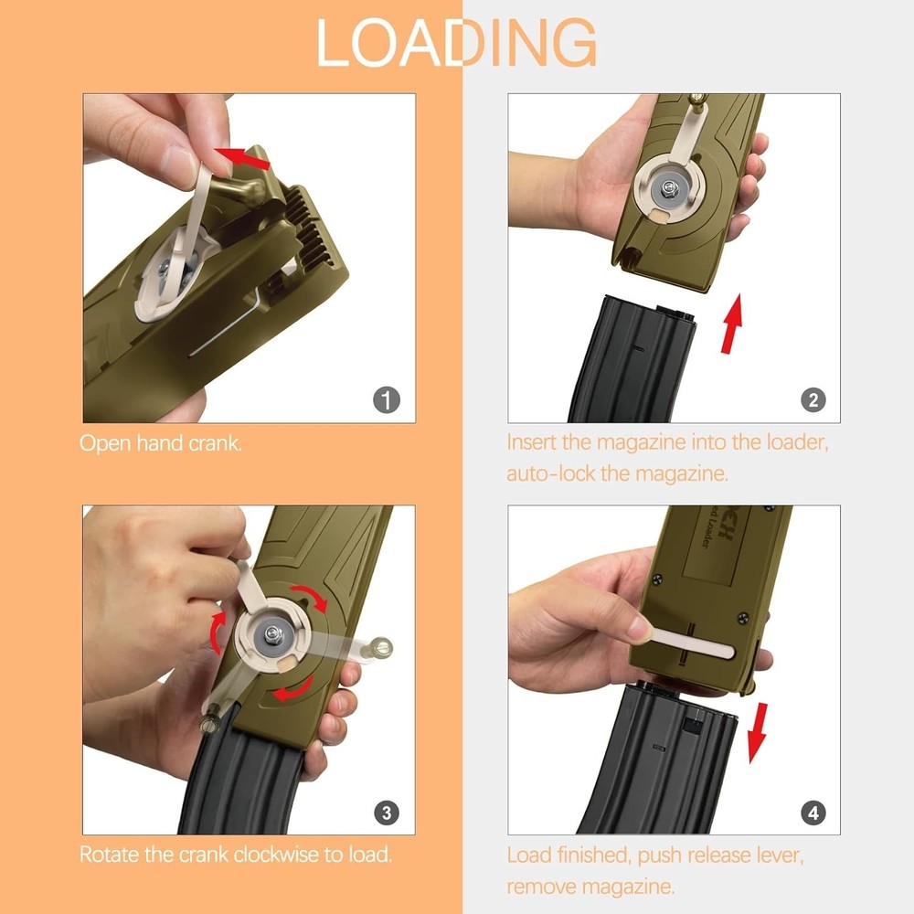 Quality Airsoft Speed Loader - 1600 Round Capacity