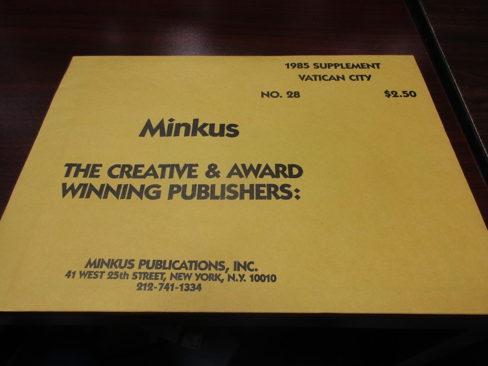 "MINKUS" 1985 SUPPLEMENT VATICAN CITY  #28  W/FREE SHIPPING!!!
