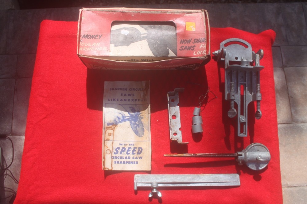 Speed Corp Circular Saw Blade Sharpener Vintage Hand File Sharpening Tool