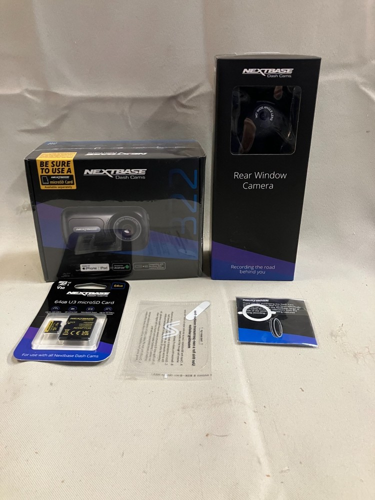 Nextbase  Dash Cam Bundle Front Rear with 64GB Memory Card