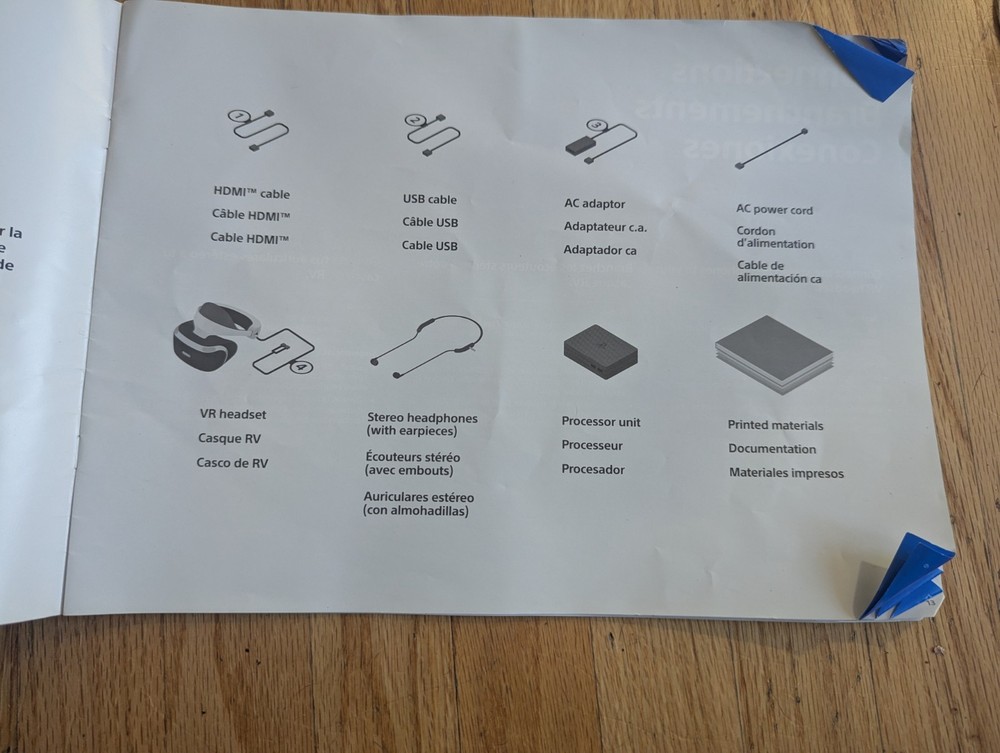 Sony PlayStation VR Headset Kit - CUH-ZVR2 2 Games + Camera + Motion Controllers