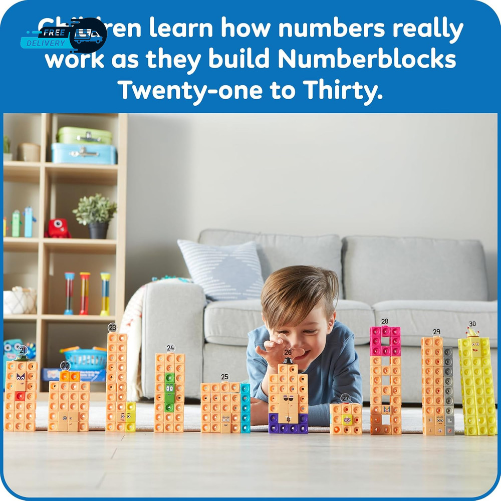Mathlink Cubes Numberblocks 21-30 Activity Set 20 Preschool Learning Activities