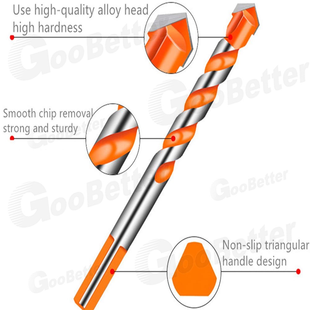 5PCS Multifunctional Drill Bits Ceramic Glass Hole Punching Working Set 6mm-12mm