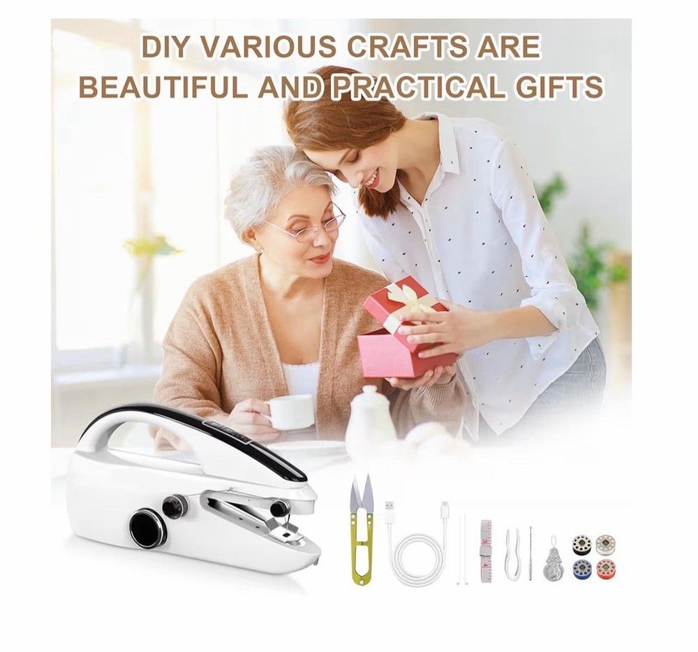 Hand Held Sewing Machine for Hemming: Two Speed Portable Mini Sewing Machine