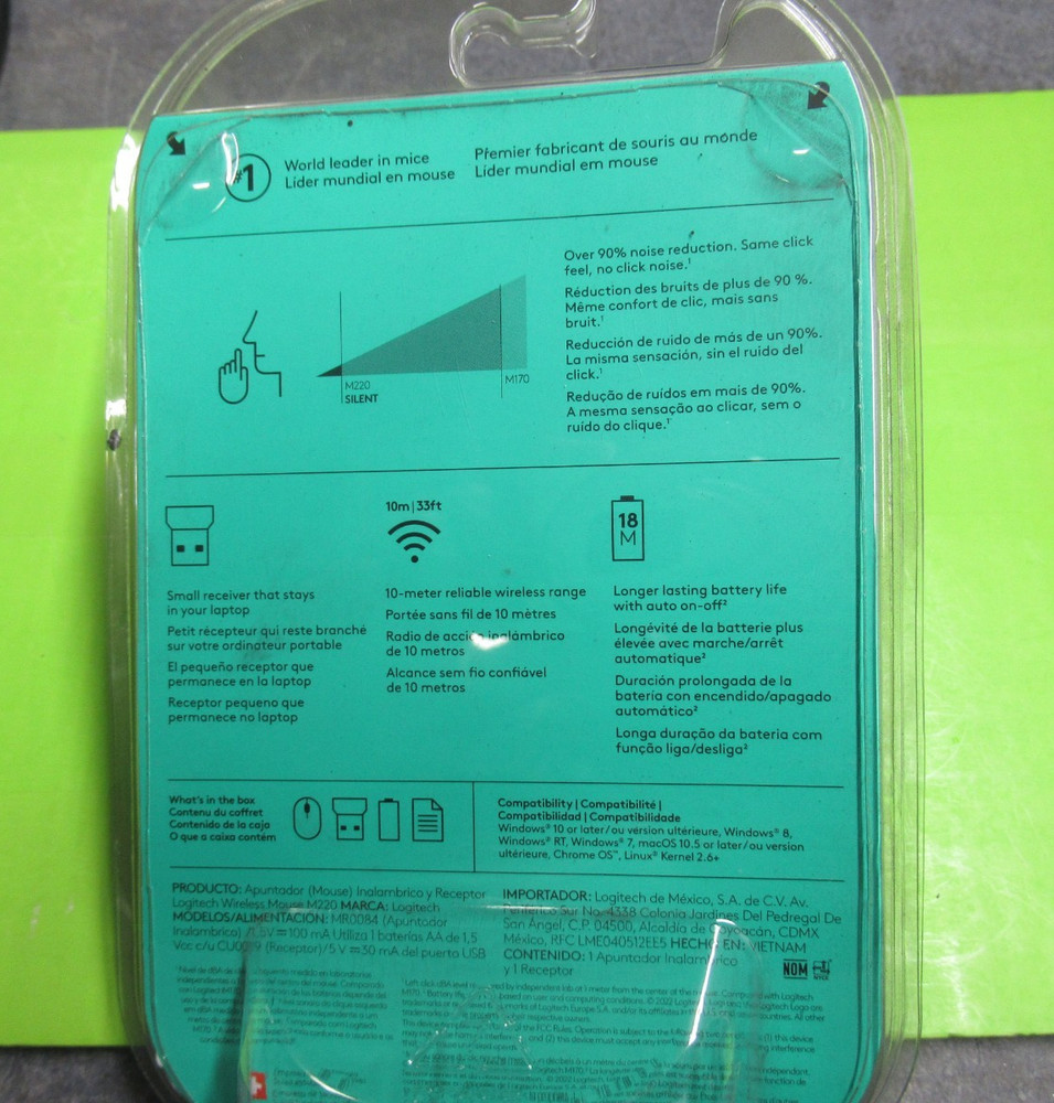 Logitech M220 Silent Wireless Mouse Purple