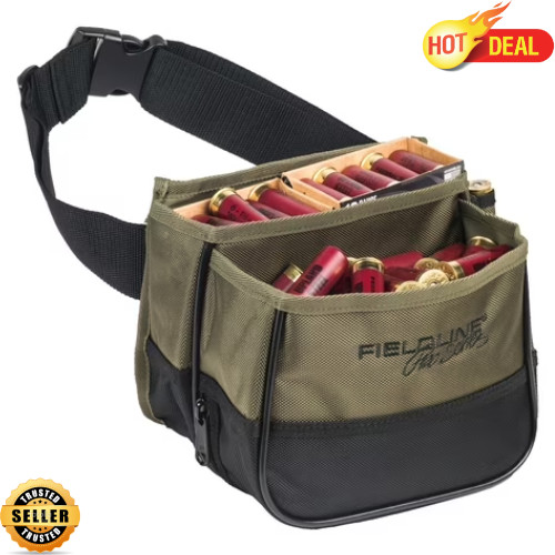 Pro Green Small Trap Shooting 1 Shell Ammo Pouch Holder Poly Durable Compact