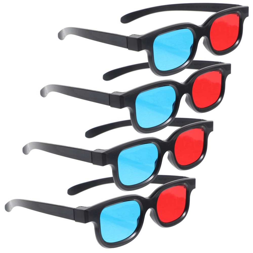 4 Pcs Game Glasses 3d Miss Scene Clear Frame Video Display
