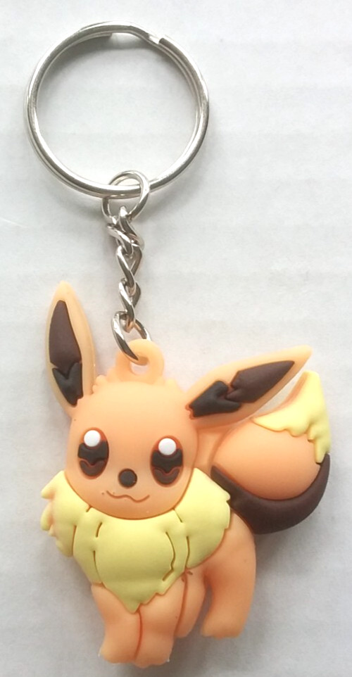 Eevee keychain rubber double-sided