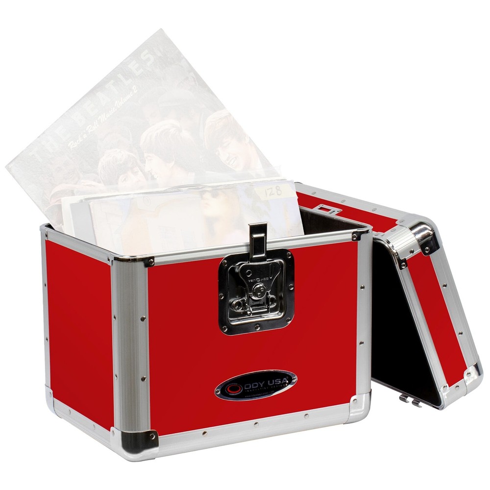 Odyssey KLP2RED Krom Series Red Stackable Record / Utility Case idjnow