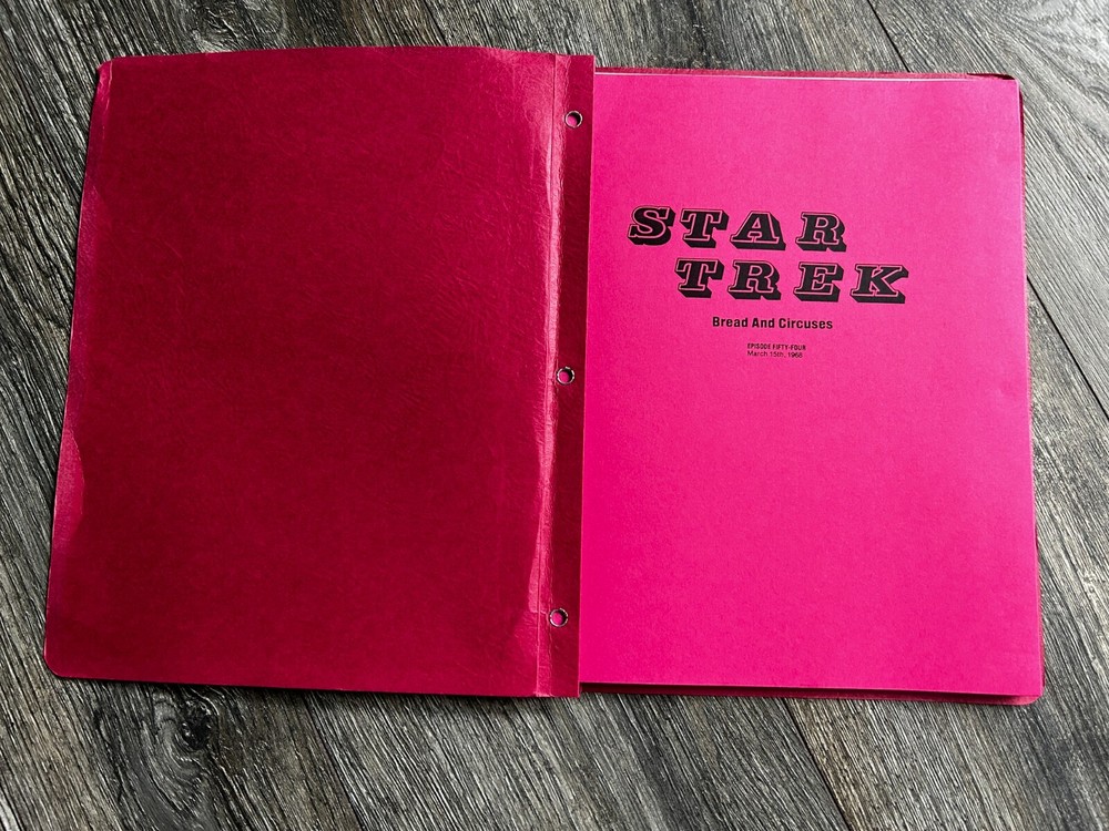 STAR TREK Script Bread And Circuses 3rd Revised Final Sept 1967 Gene Roddenberry