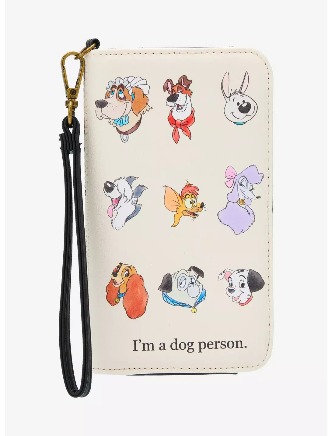 Loungefly Disney Dogs Wallet I'm A Dog Person Tech Wristlet Wallet NEW