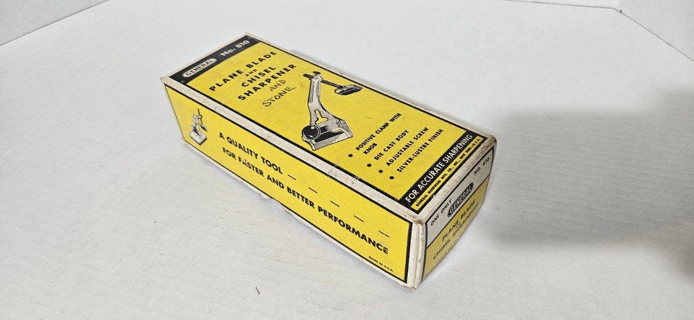 General Tools No. 810- Plane Blade And Chisel Sharpener With Stone