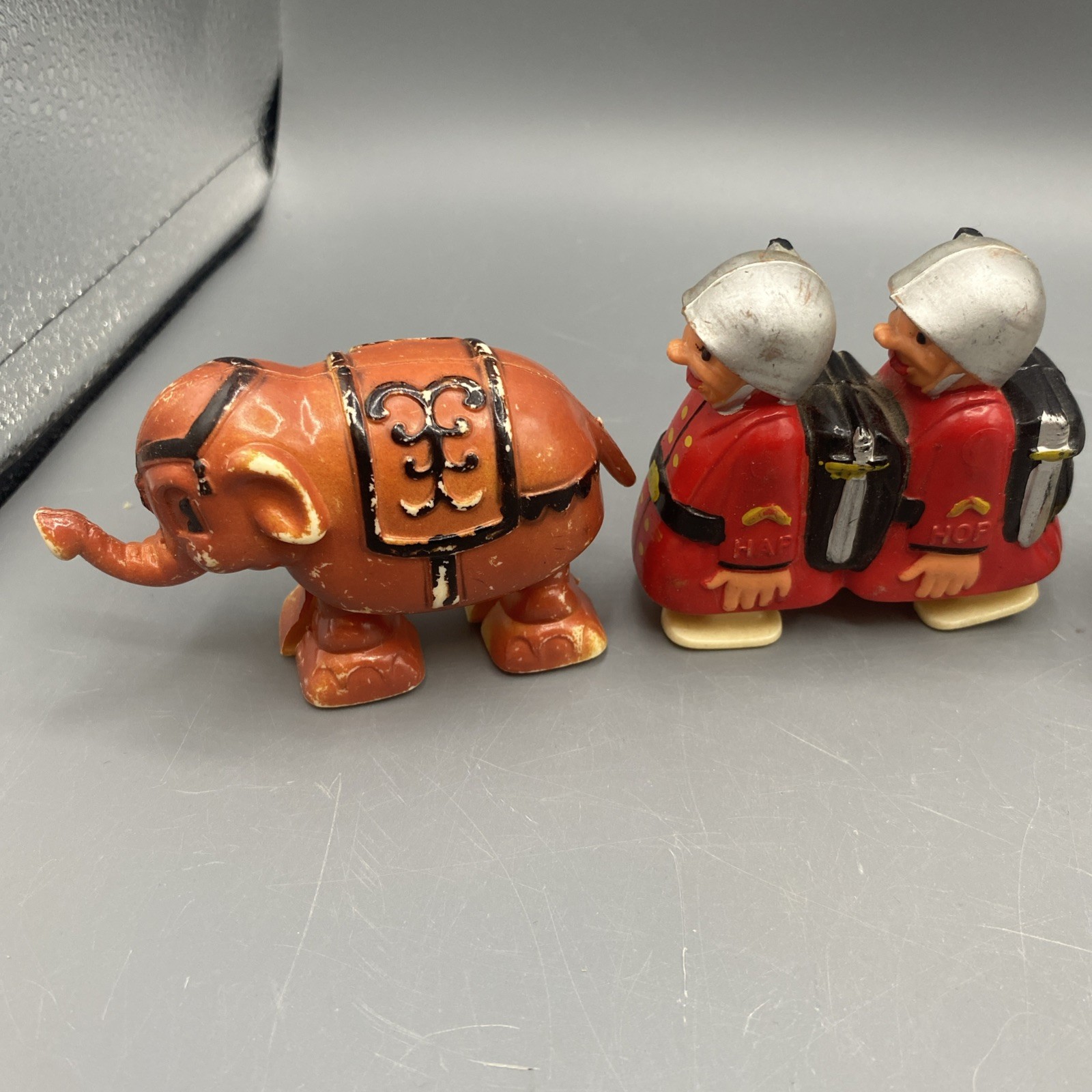 Vintage 1960’s Marx Ramp Walker Lot Of 5 Penguins/Sailors/Soldiers/Cat