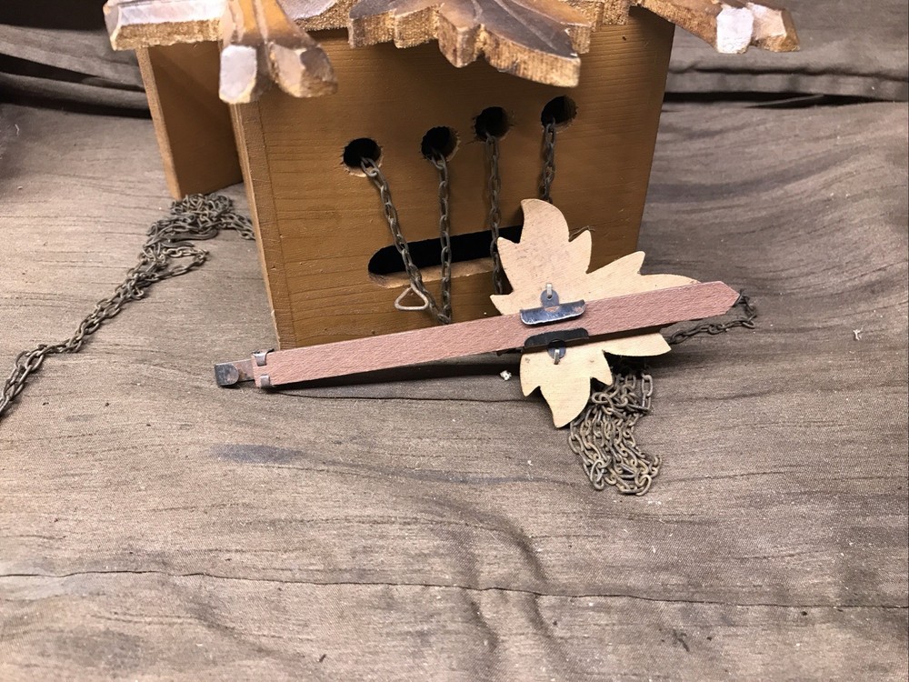 Vintage Wooden German Cuckoo Clock Untested