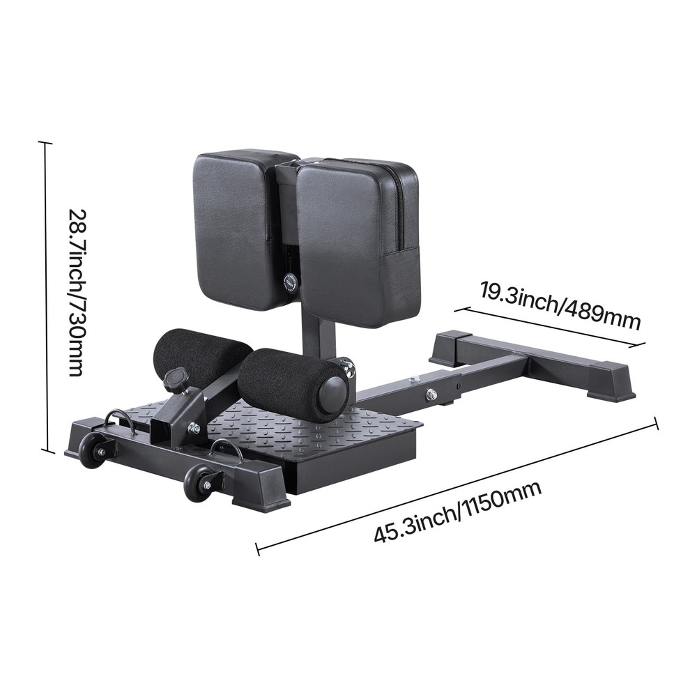 Multi-Function Sissy Squat Machine Adjustable Deep Squat Bench Leg & Core